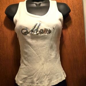 Dream Station Maui white tank top szXL fits like M/S